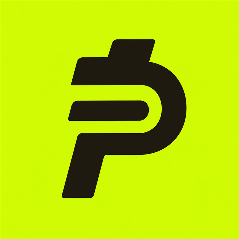 Black Robin Paid P-arrow emblem on an acid-lime field